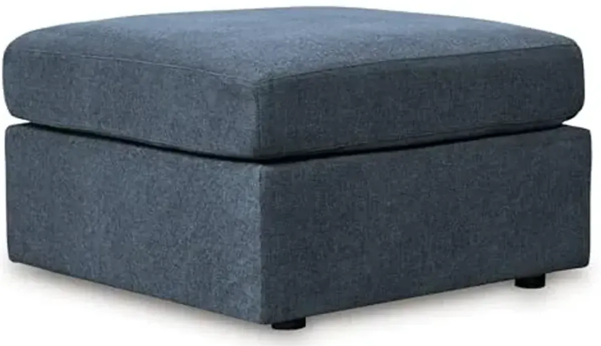 Signature Design by Ashley Modmax Casual Upholstered Oversized Accent Ottoman, Blue
