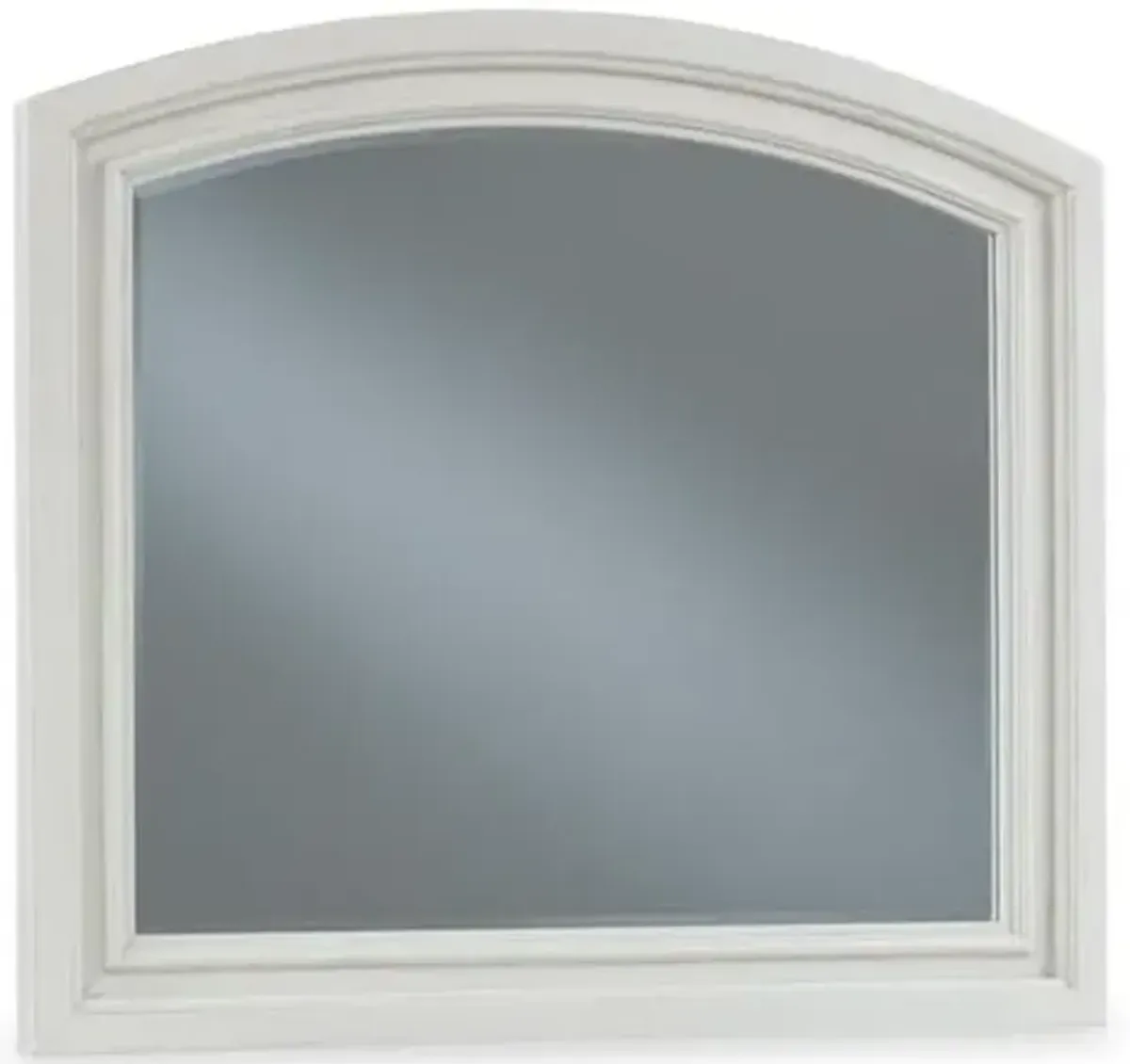 Signature Design by Ashley Robbinsdale Casual Smooth-Gliding 7-Drawer Dresser and Mirror with Safety Stop, Felt-Lined Top Drawers and Pull-Out Tray, White