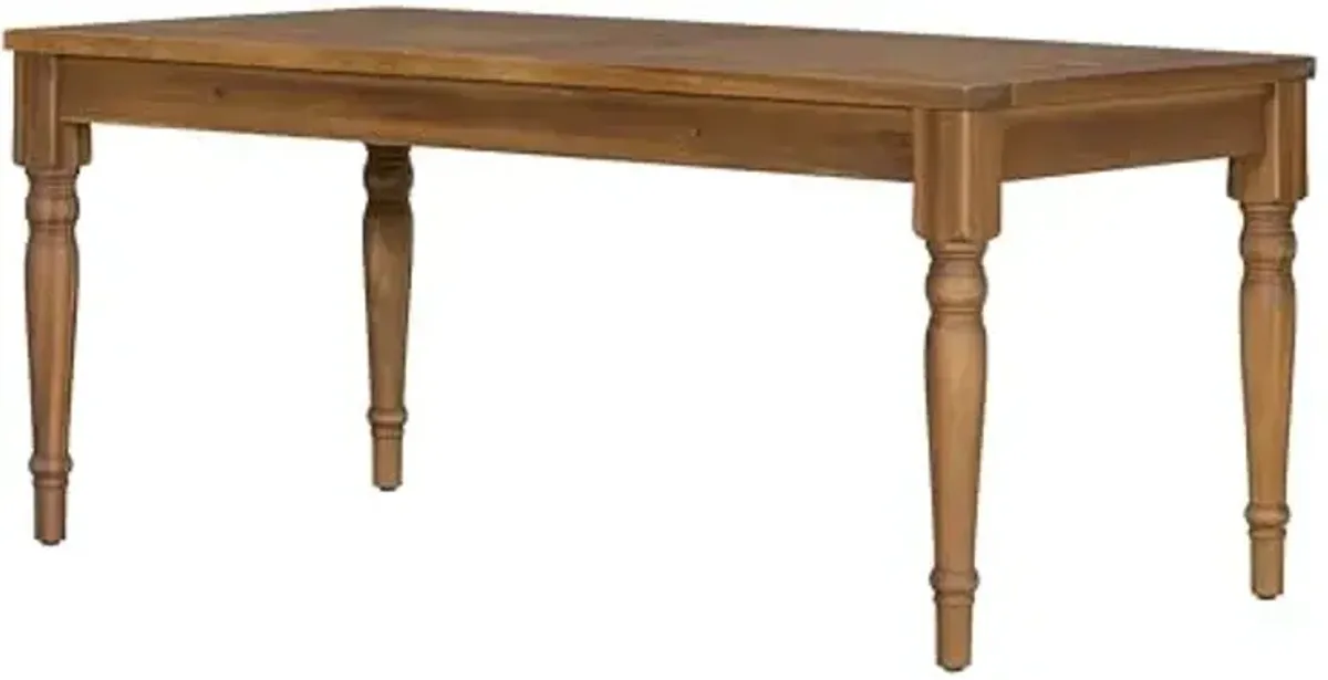 Christopher Knight Home Lama Rectangular Outdoor Coffee Table, Slat Panel Side Table, Acacia Wood Side Desk for Backyard Balcony Garden, Weather Resistant Lightweight Patio Tea Table, Natural