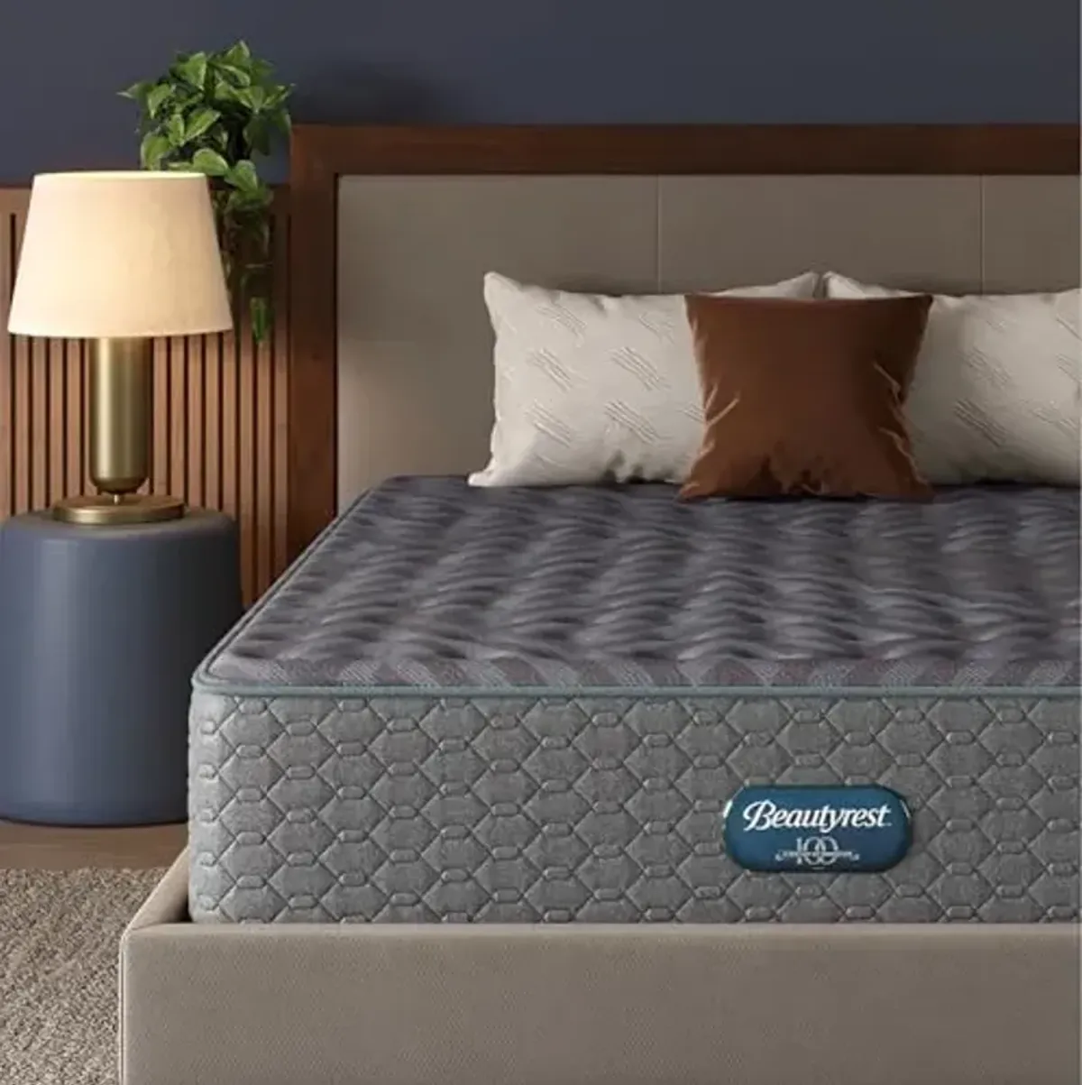 Beautyrest Days End Plush 14" Mattress - Queen - Cooling Tech, Supportive Durable Pocketed Coils, Pressure Relief, Motion Separation; 100 Night Sleep Trial and 10 Year Warranty