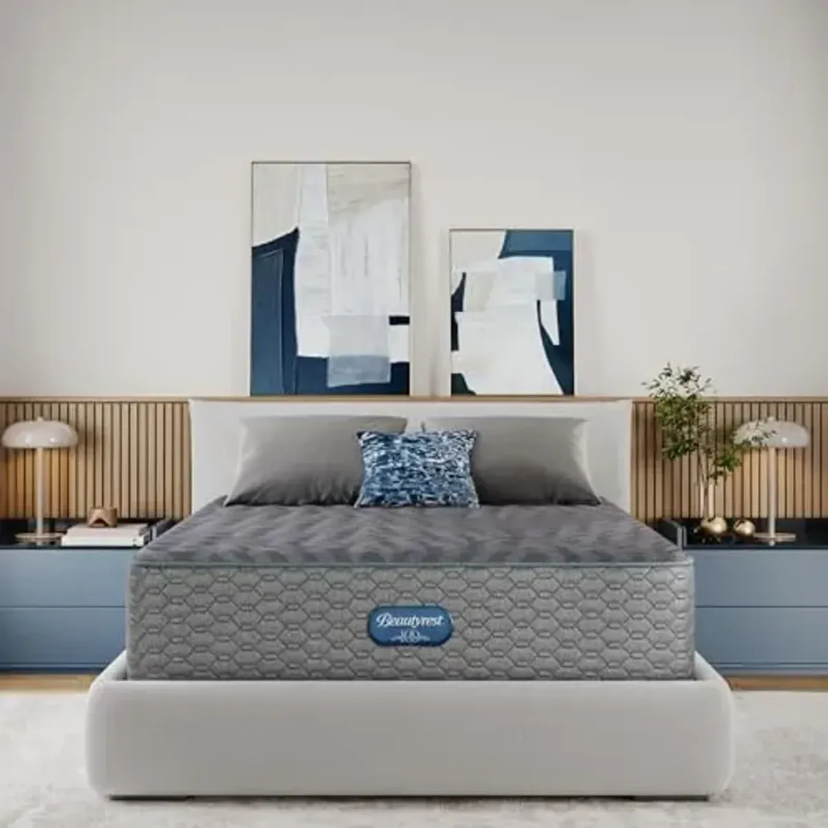 Beautyrest Days End Plush 14" Mattress - Queen - Cooling Tech, Supportive Durable Pocketed Coils, Pressure Relief, Motion Separation; 100 Night Sleep Trial and 10 Year Warranty