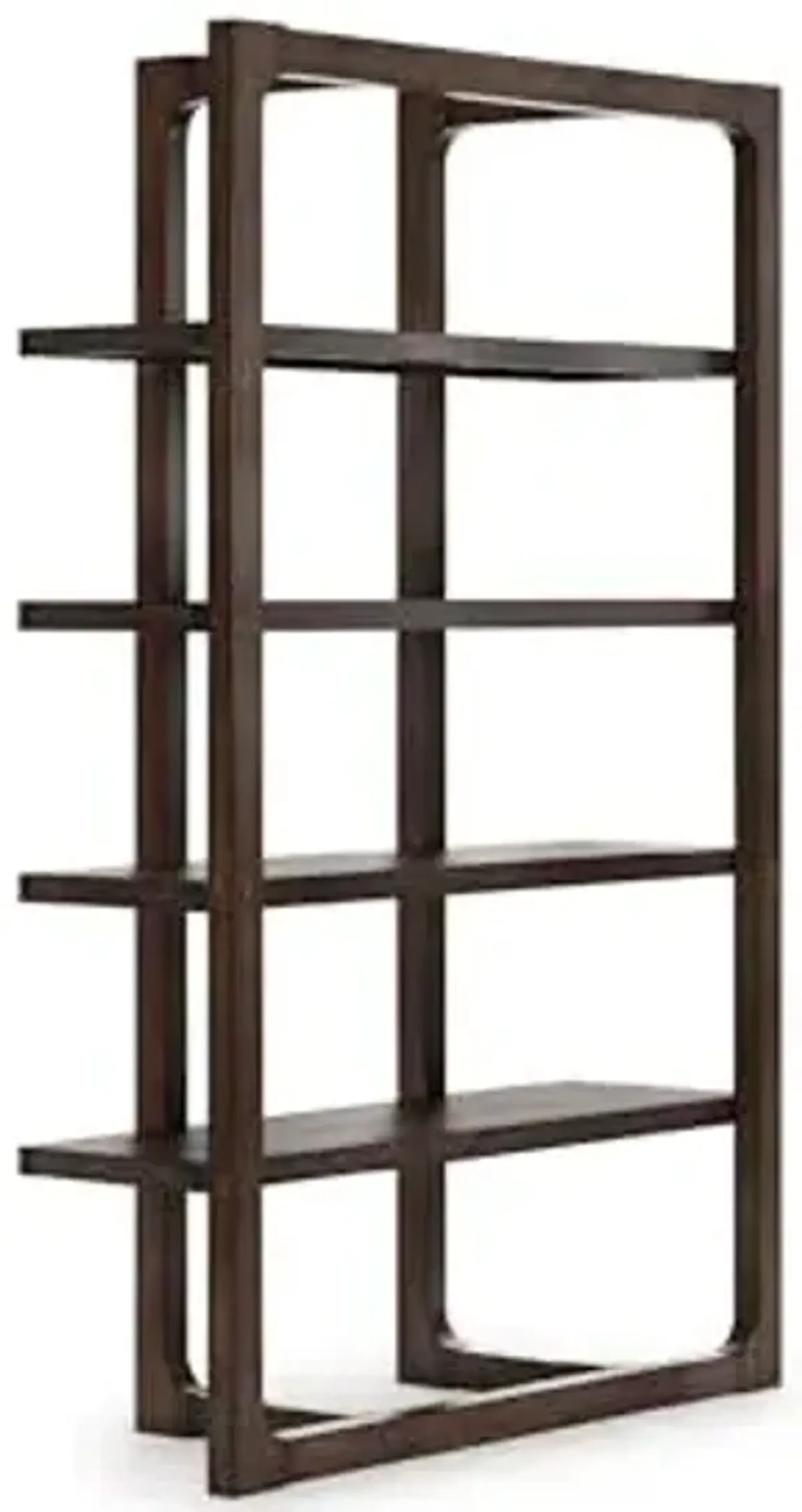 Signature Design by Ashley Breckington Contemporary Wood Framed 76" Bookcase with 4 Shelves, Dark Brown