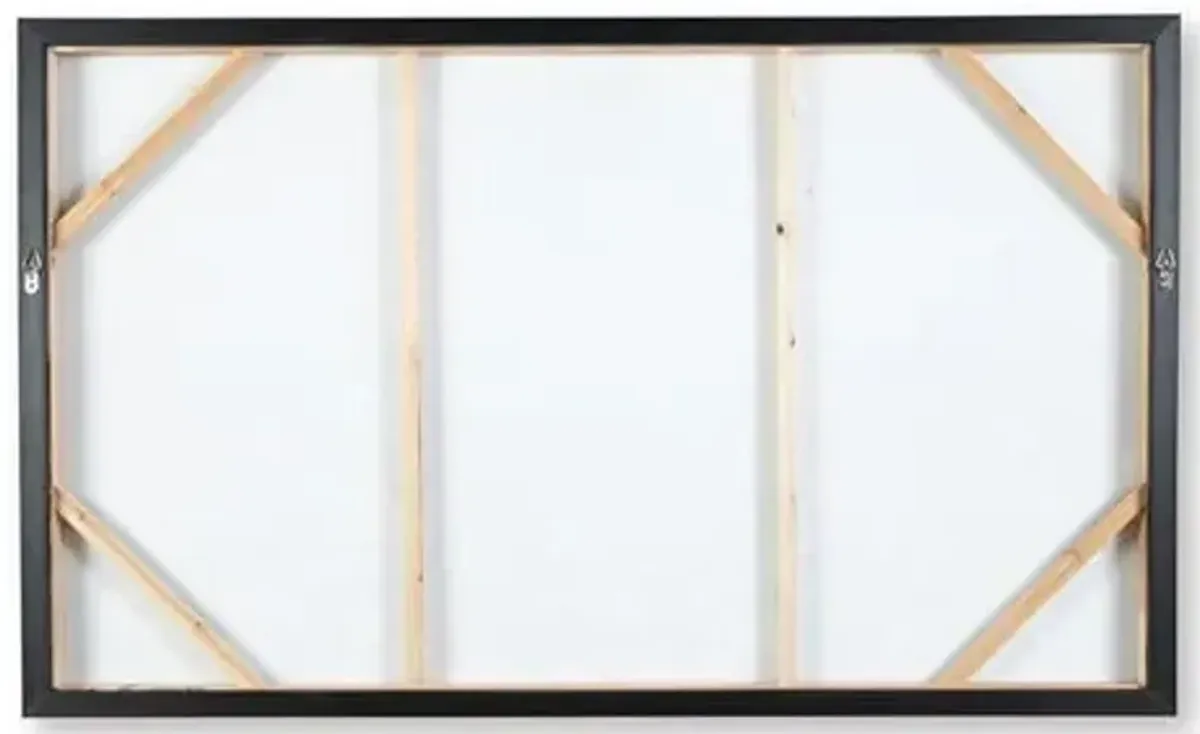 Signature Design by Ashley Engelworth French Country Hand Painted Flower Wall Art 60 x 36 Inches, White & Yellow