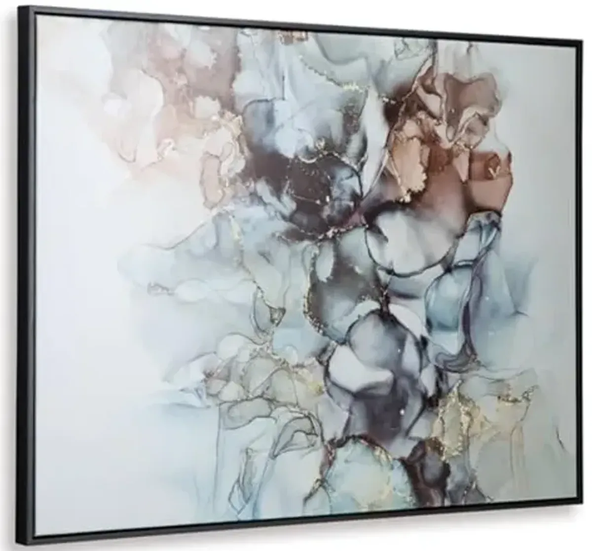 Signature Design by Ashley Jordsboro Contemporary Abstract Wall Art 40 x 30 Inches, Blue & Red
