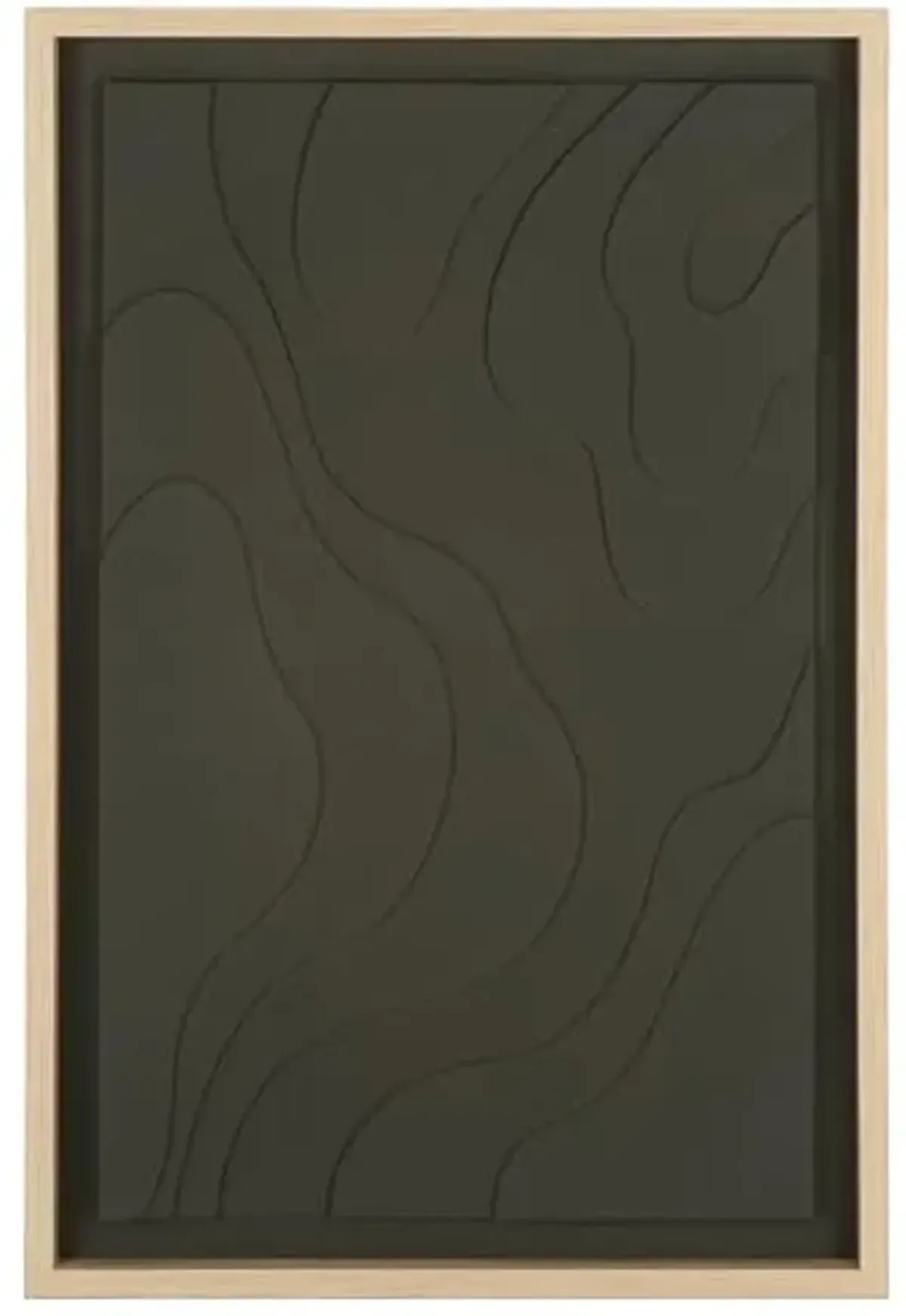 SAFAVIEH Home Collection Terrace Fields Framed Wall Art – 24 x 36-Inch Rectangle, Charcoal Grey Lacquer, Modern Design