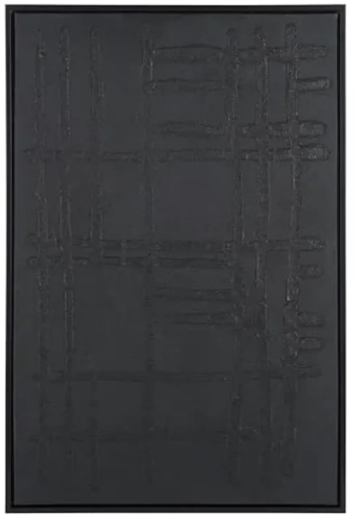 SAFAVIEH Home Collection Soho Streets Framed Wall Art – 24 x 36-Inch Rectangle, Black Monochromatic, Modern Design for Living Room or Bedroom