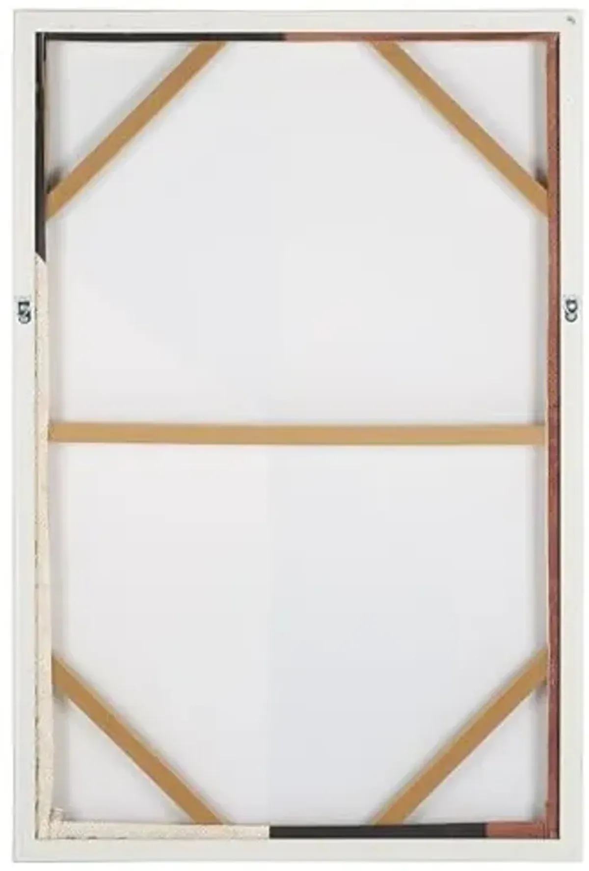 SAFAVIEH Home Collection Meet Me Halfway Framed Wall Art – 24 x 36-Inch Rectangle, Burnt Orange & Black, Hand-Painted Modern Design