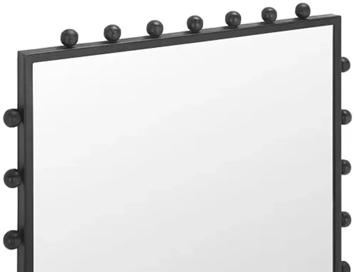 SAFAVIEH Home Collection Xandra Handmade Black Iron Metal Frame Wall Mirror, 24 x 36-Inch Rectangular Design