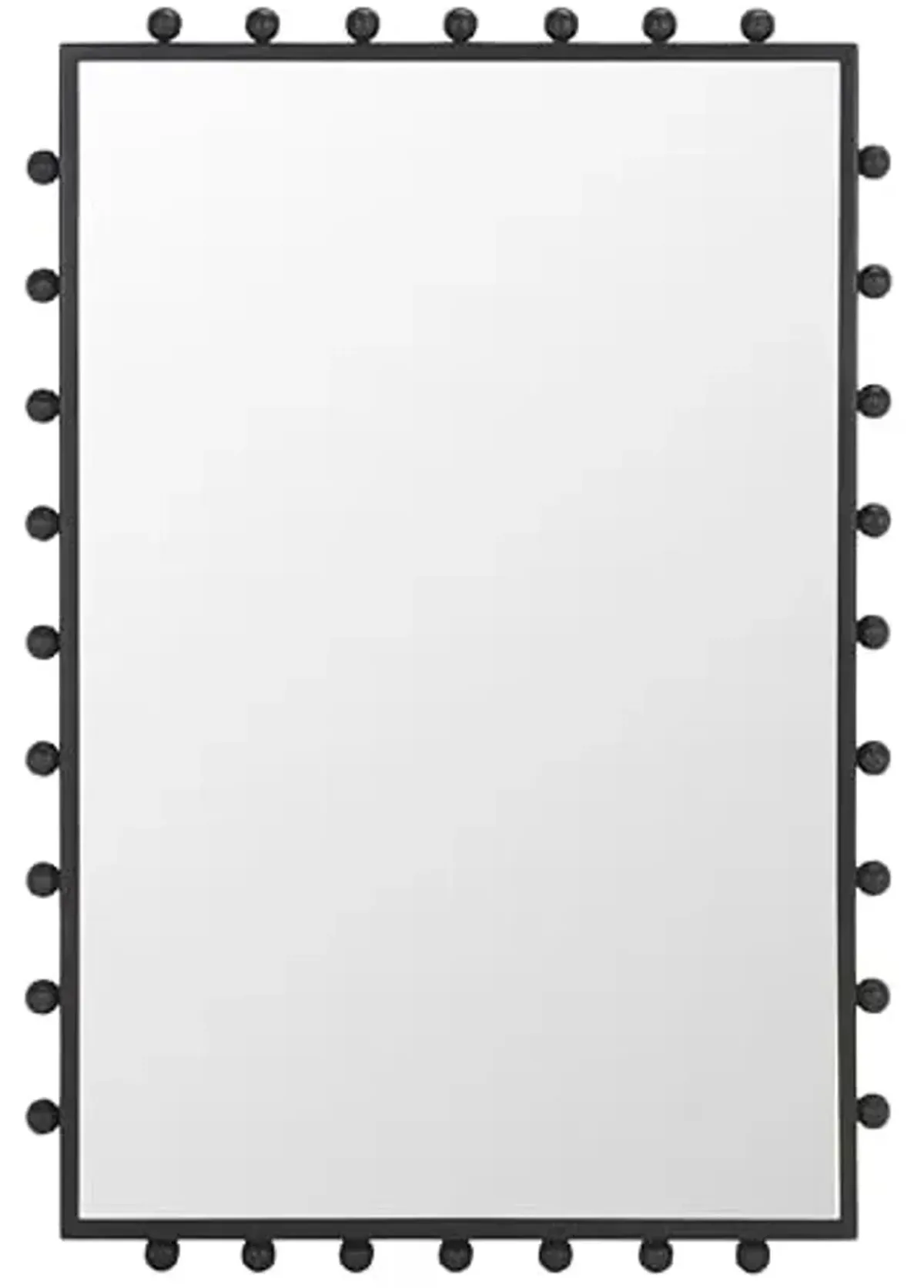 SAFAVIEH Home Collection Xandra Handmade Black Iron Metal Frame Wall Mirror, 24 x 36-Inch Rectangular Design