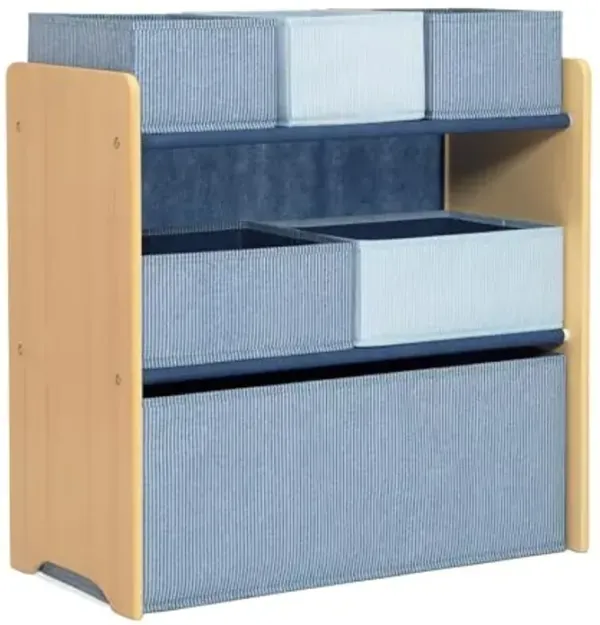 Delta Children - GapKids 6 Bin Toy Organizer - Greenguard Gold Certified, Indigo Blue
