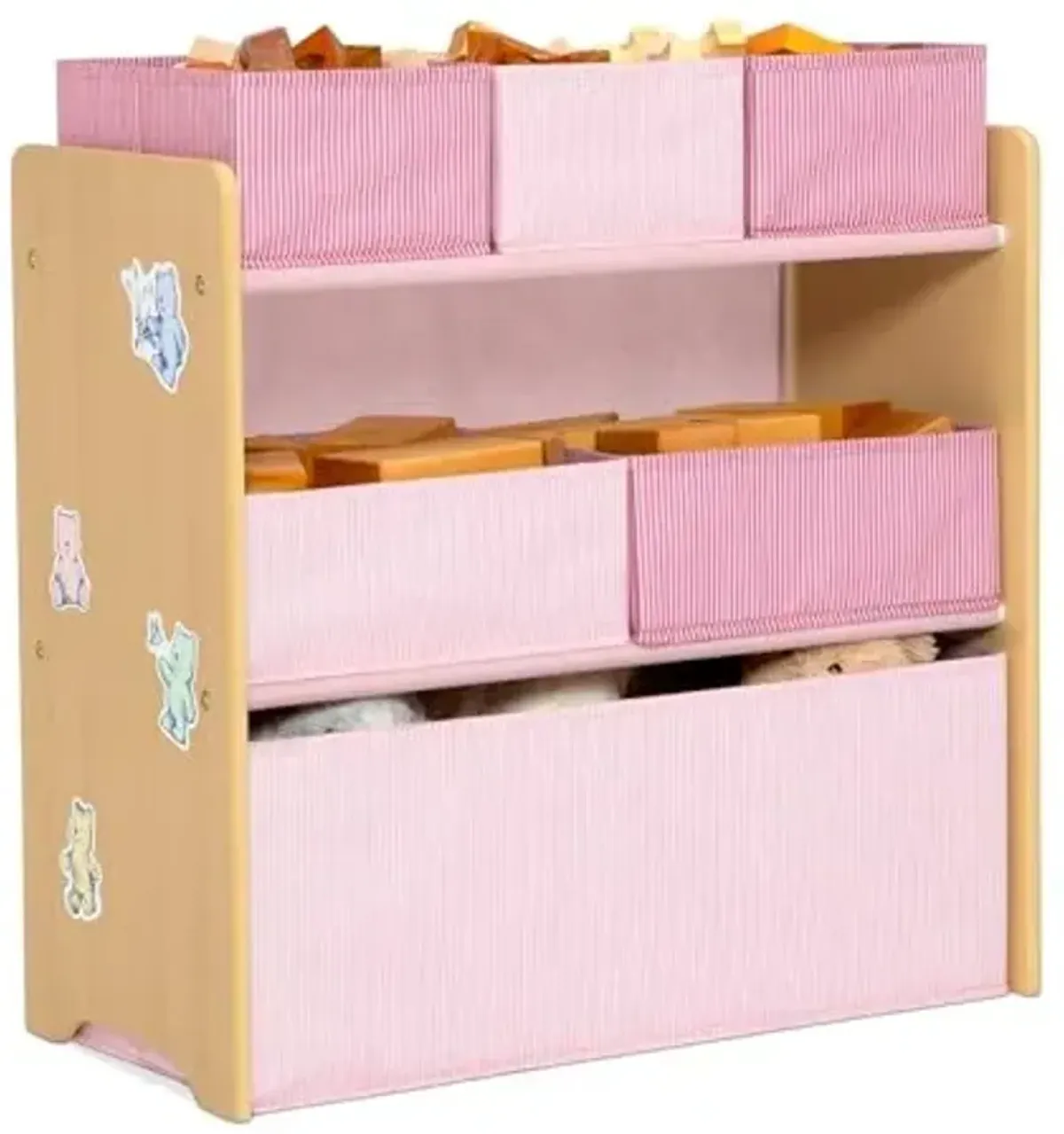 Delta Children - GapKids 6 Bin Toy Organizer - Greenguard Gold Certified, Blush Pink