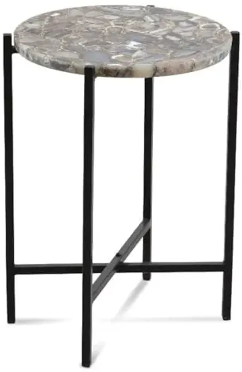 Bassett Mirror Company Cicco Accent Table - Agate/Iron