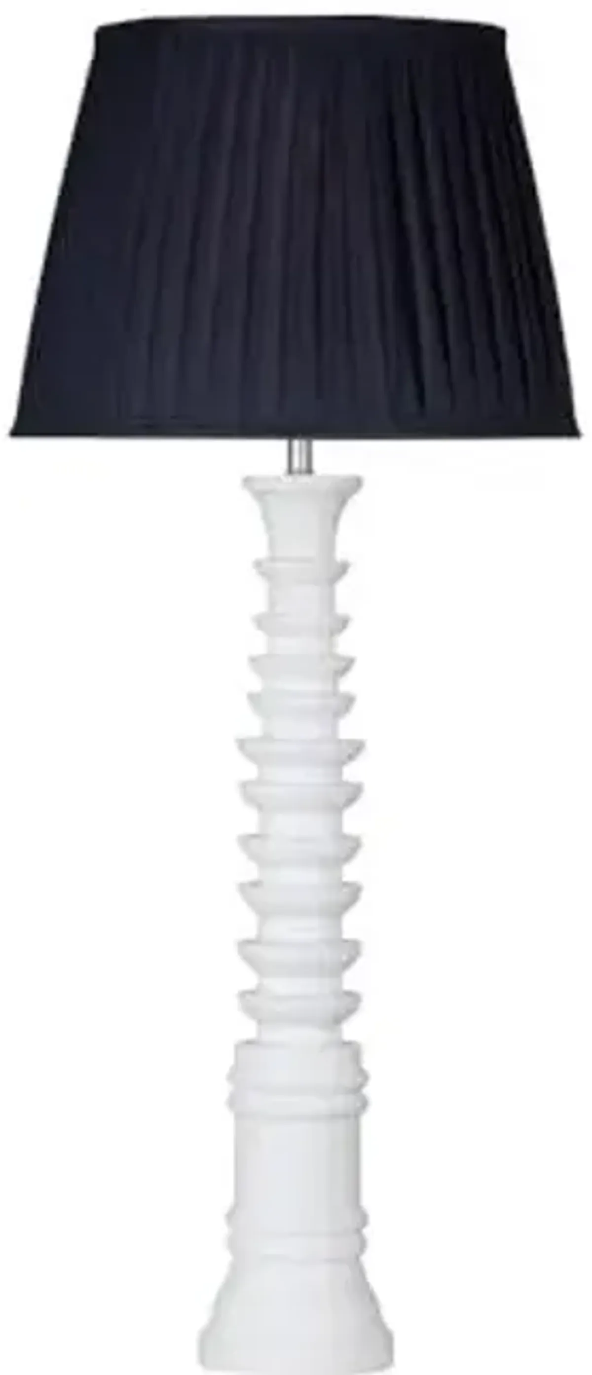 Bassett Mirror Company Dover Table Lamp - White
