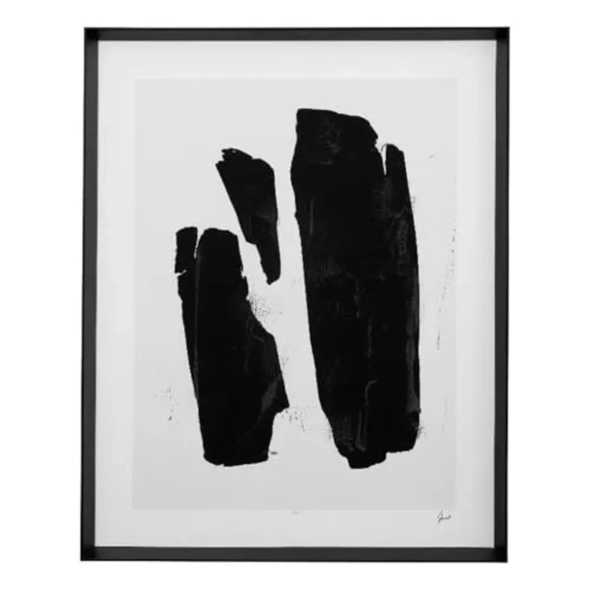 Bassett Mirror Company Triple Block Print II Framed Print - Black/White