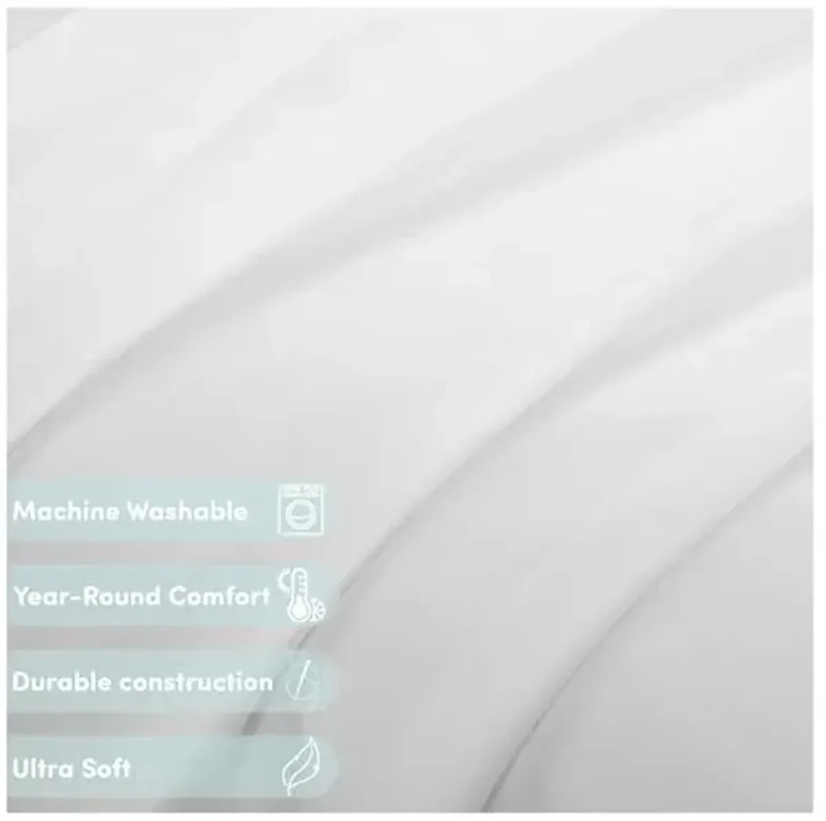 Heritage Kids 3-Piece Twin Sheet Set,White, Includes Top Sheet, Fitted Sheet & Pillowcase,Ultra-Soft Microfiber Kids Bed Sheet Set