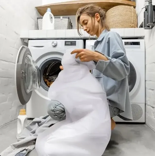 Waterproof Duvet Cover or Waterproof Blanket Cover-Dust, Pet Dander, Feather, Pollen & Allergy Control Duvet Protector (Full/Queen 86x86)