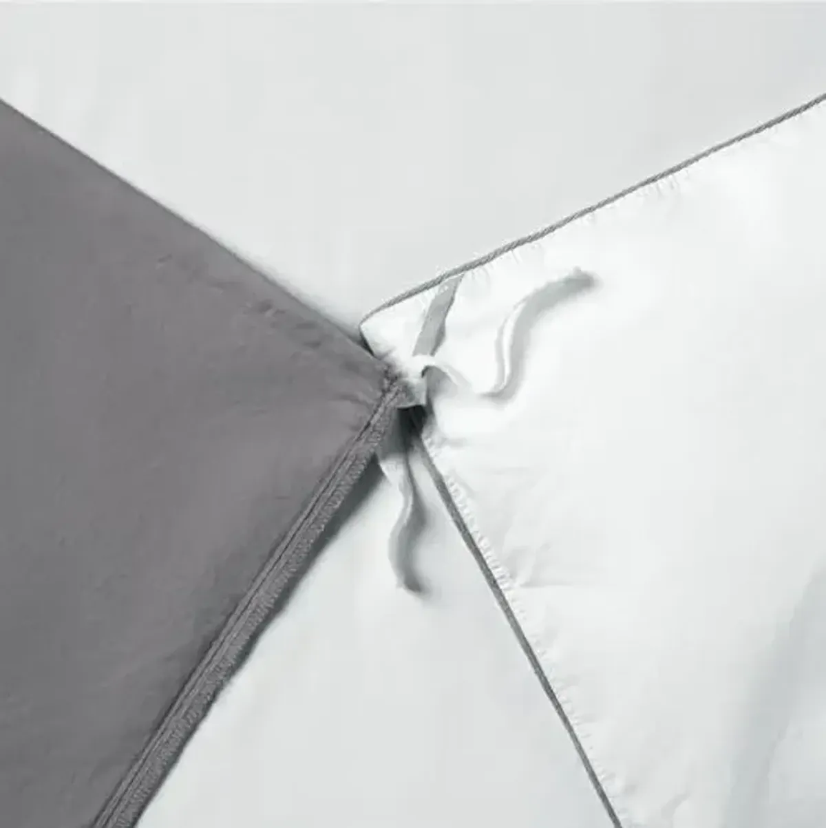 Tuft & Needle King/California King Percale Duvet Cover Set – 100% Supima Cotton, Crisp & Cooling Bedding for Hot Sleepers, Breathable & Durable with Zipper Closure & Corner Ties, Oeko-Tex, Gray Quill