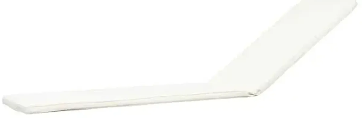 Christopher Knight Home 309780 Shane Chaise Lounge Cushion Outdoor with Removable Cover, Water-Resistant Lounge Chair Cushion 78.75" L x 23.75" W x 1.5" H Cream