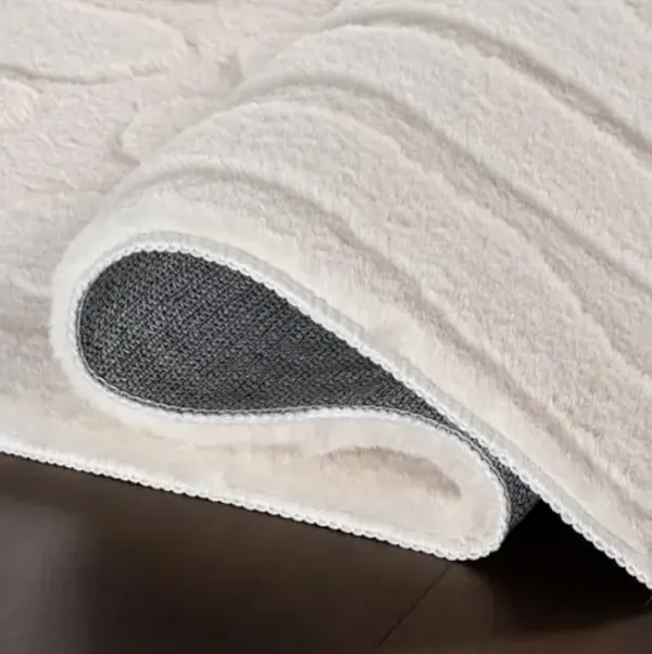 Nuloom Tavina Solid 8' x 10' Machine Washable Area Rug for Living Room Bedroom Dining Room, Sand