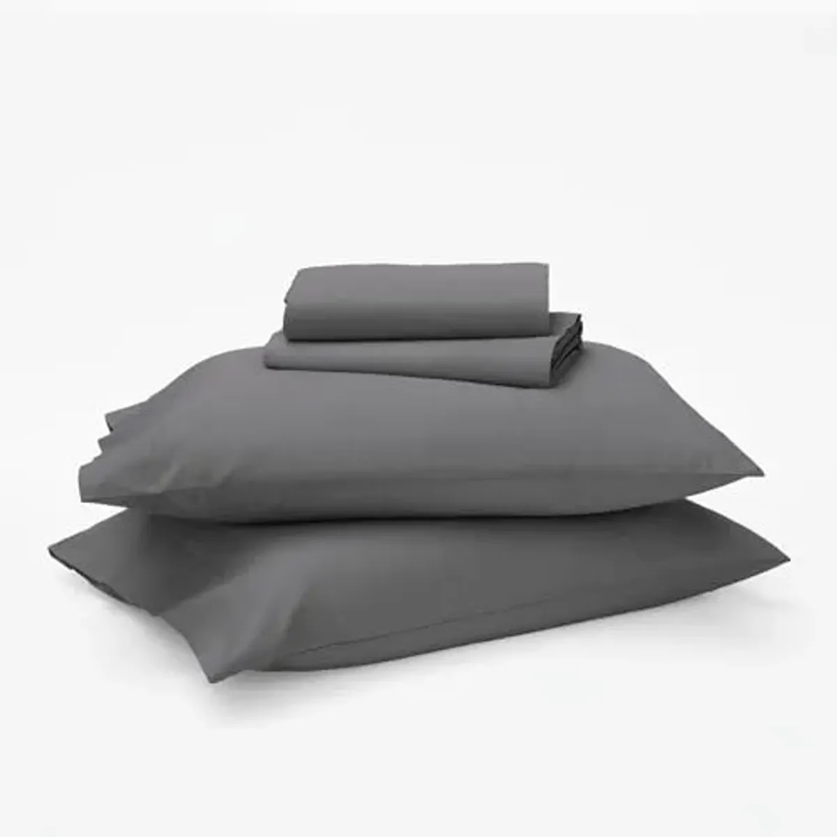 Tuft & Needle Queen Percale Sheet Set – 100% Supima Cotton, Crisp & Cooling Sheets for Hot Sleepers, Breathable & Durable Hotel-Quality Bedding, Deep 16" Pockets, Oeko-Tex Certified, Gray Quill