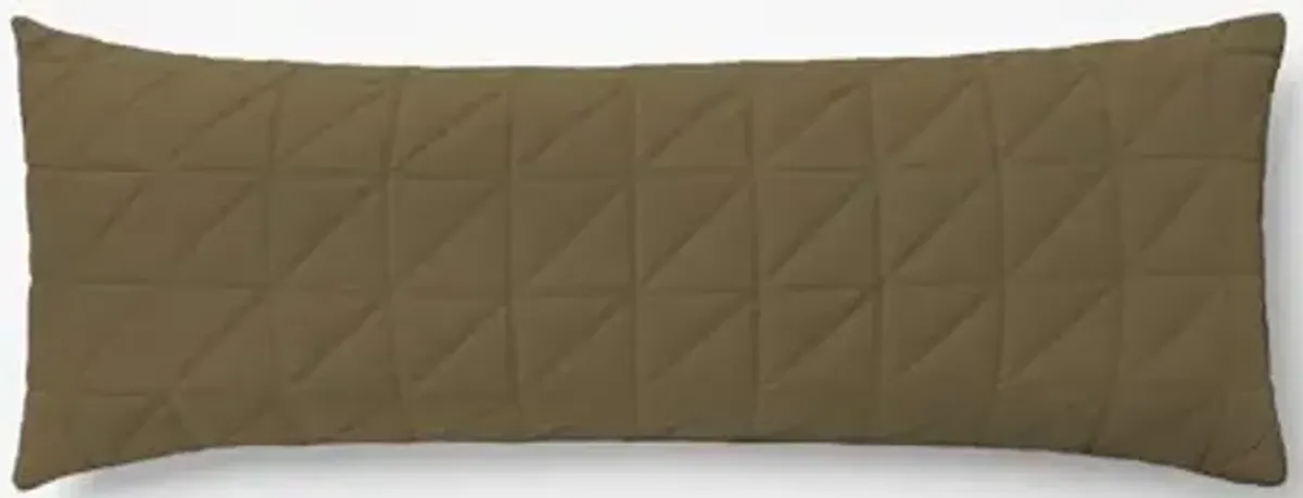 Tuft & Needle Linen Cotton Body Pillow Cover – Soft & Breathable Fabric for All-Season Comfort, Moisture-Wicking, Durable, Oeko-Tex Certified, Martini Olive, One Size