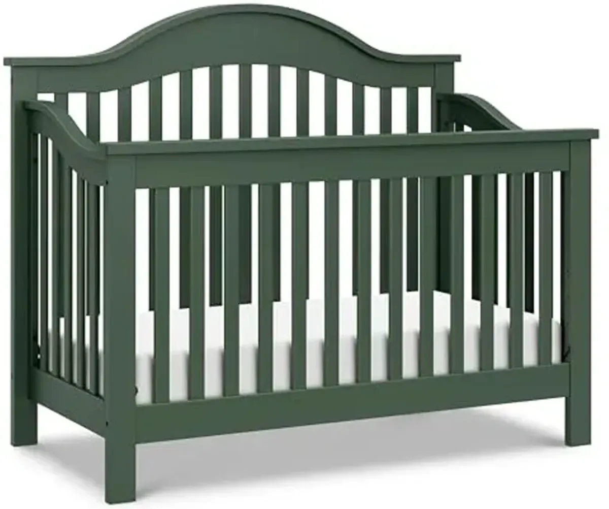 Davinci Jayden 4-in-1 Convertible Crib in Forest Green, Greenguard Gold Certified