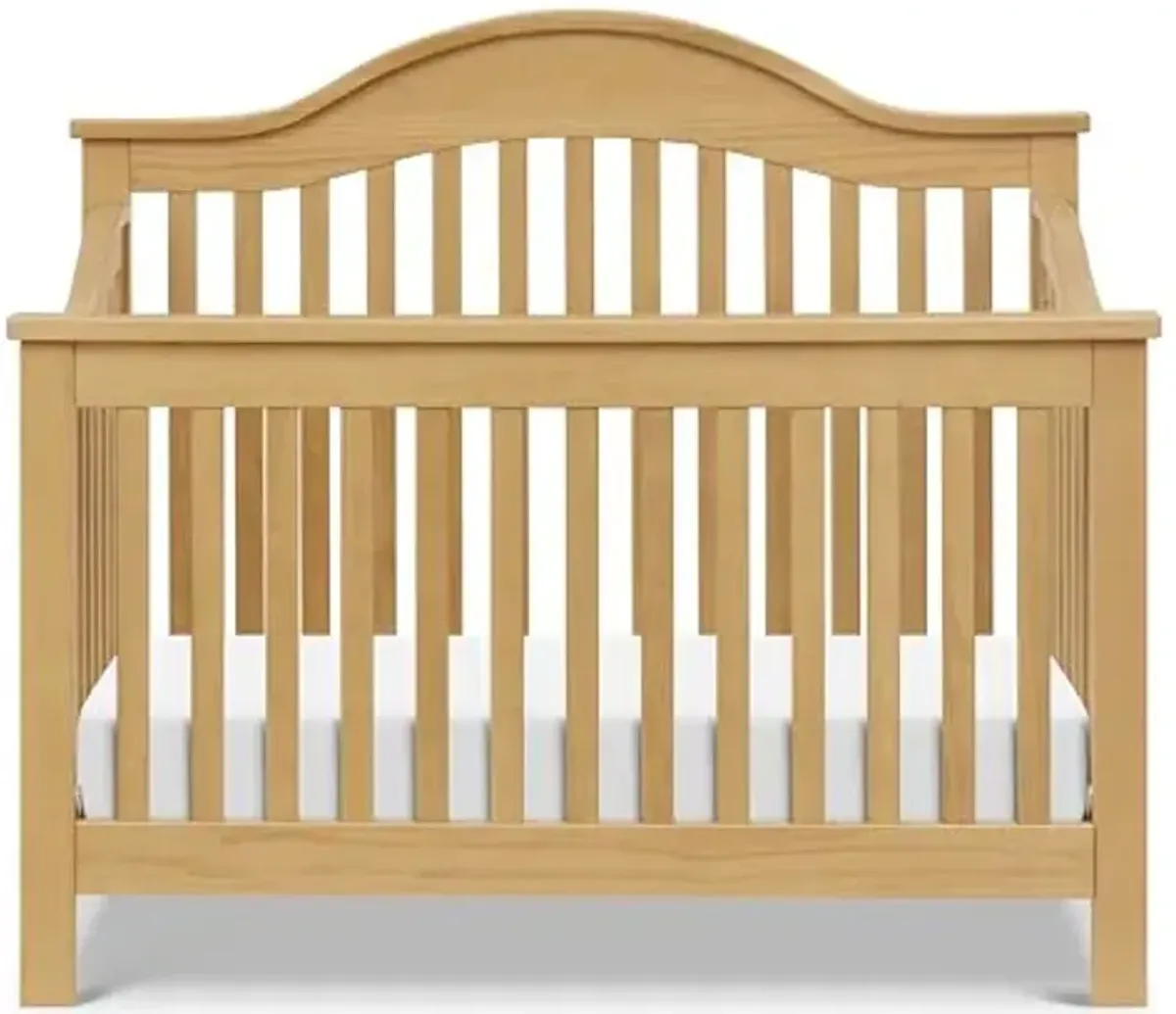 Davinci Jayden 4-in-1 Convertible Crib in Honey, Greenguard Gold Certified