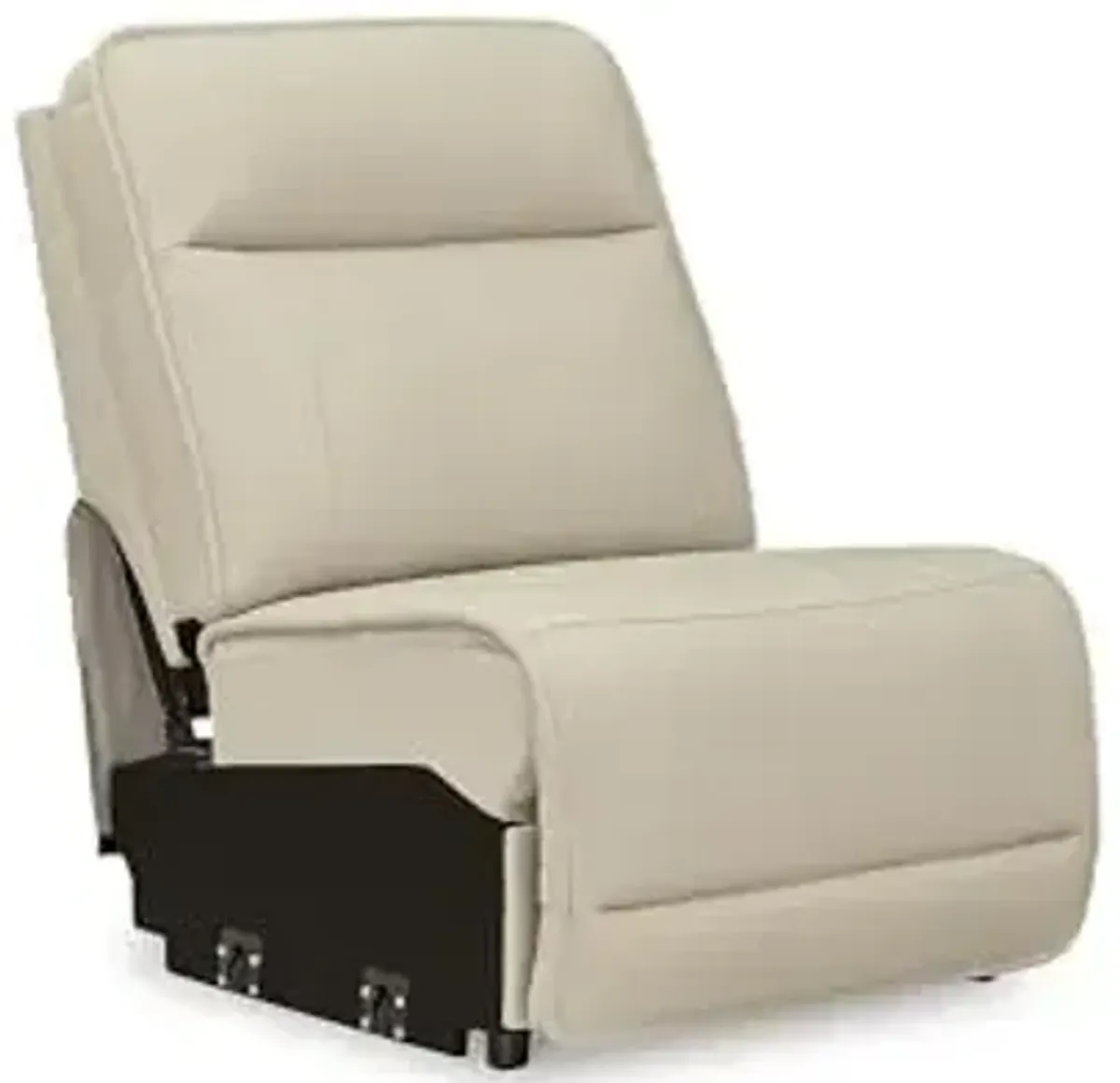 Signature Design by Ashley Double Deal Contemporary Leather Match Left-Arm Facing 5-Piece Reclining Sectional with Console, Armrest, USB Port and Storage, Beige