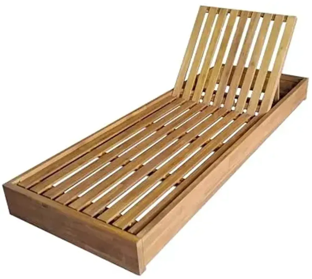 Christopher Knight Home Bayard Acacia Wood Chaise Lounge Chair Outdoor, Adjustable Backrest Sun Lounger Recliner, Wooden Patio Sun Bathing Lounge Chair, Teak