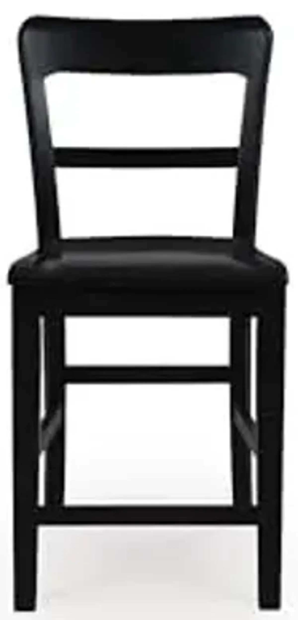 Signature Design by Ashley Chadworth Traditional Counter Height Bar Stool with Adjustable Levelers, Set of 2, Black