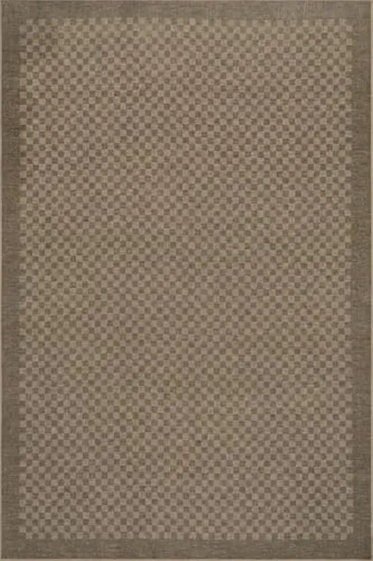 Rugs USA x Nate Berkus Watts Modern Checkered Washable Area Rug, 5' x 8', Charcoal