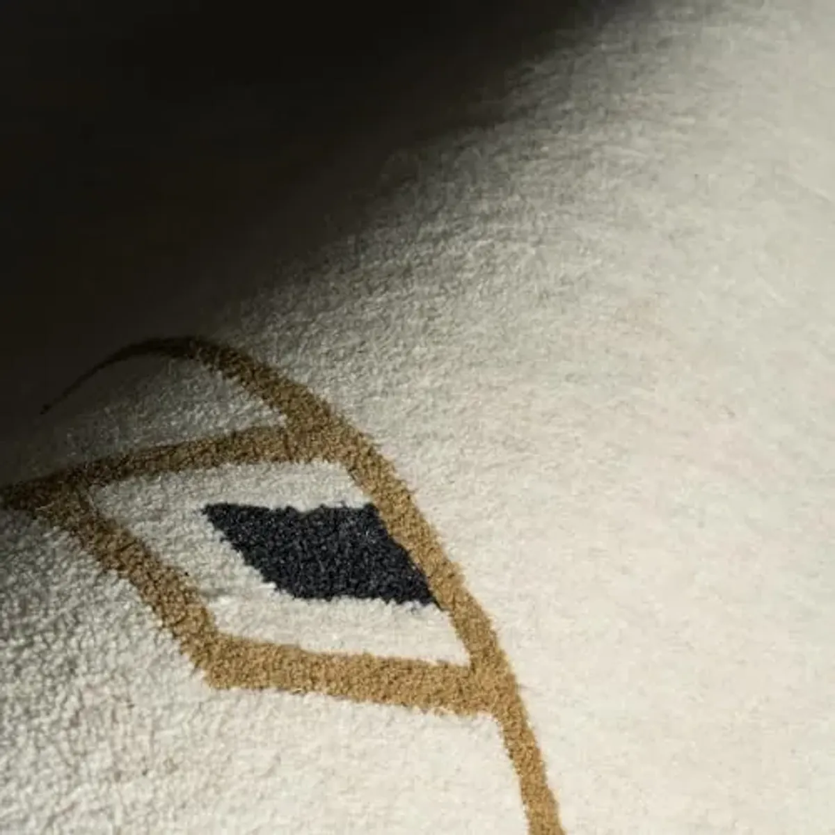 Rugs USA x Nate Berkus Yves Bordered Wool Cozy Area Rug, 3' x 5', Ivory