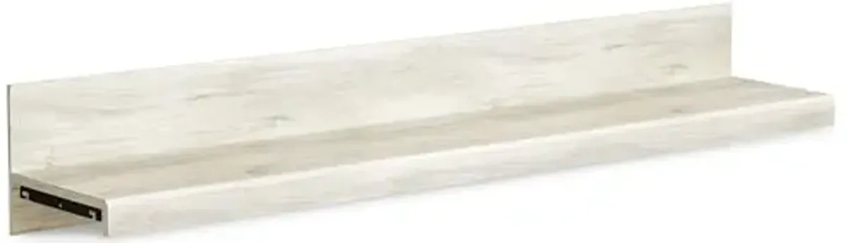 Signature Design by Ashley Bellaby Farmhouse 4-Piece Entertainment Center for TVs up to 72" with Adjustable Shelves, Whitewash