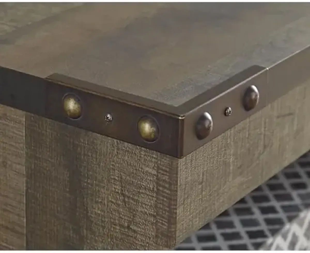 Signature Design by Ashley Trinell Rustic 3-Piece Entertainment Center for TVs up to 72" with LED Lighting, Dark Brown & Light Brown