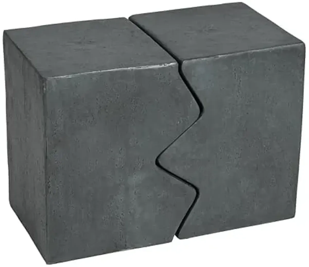 Christopher Knight Home Loire MGO Outdoor Side Table Set of 2, Concrete Indoor/Outdoor Nesting Coffee Table, Multi-Purpose Patio End Table, No Assembly, Stone Gray