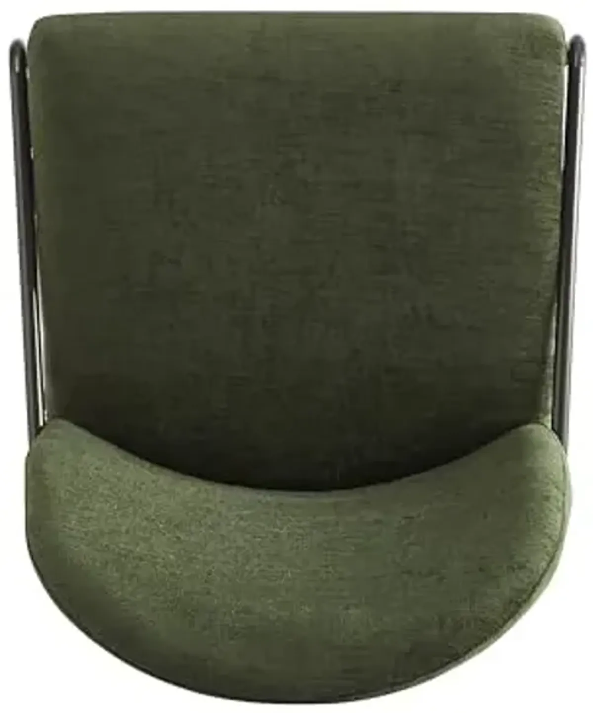 Christopher Knight Home Mongi Dining Chairs Set of 2 with Sturdy Iron Frame, Comfy Linen Upholstered Dining Room Chairs, Armless Accent Chair/Side Chair for Dining Room/Kitchen, Bronze + Green