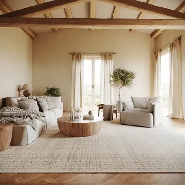 Nuloom Isoldeia Plaid 4' x 6' Jute Area Rug for Dining Room Living Room, Tan