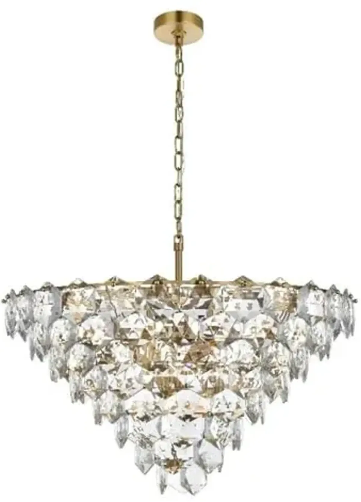 Elegant Lighting Adaline 32" Chandelier in Satin Gold