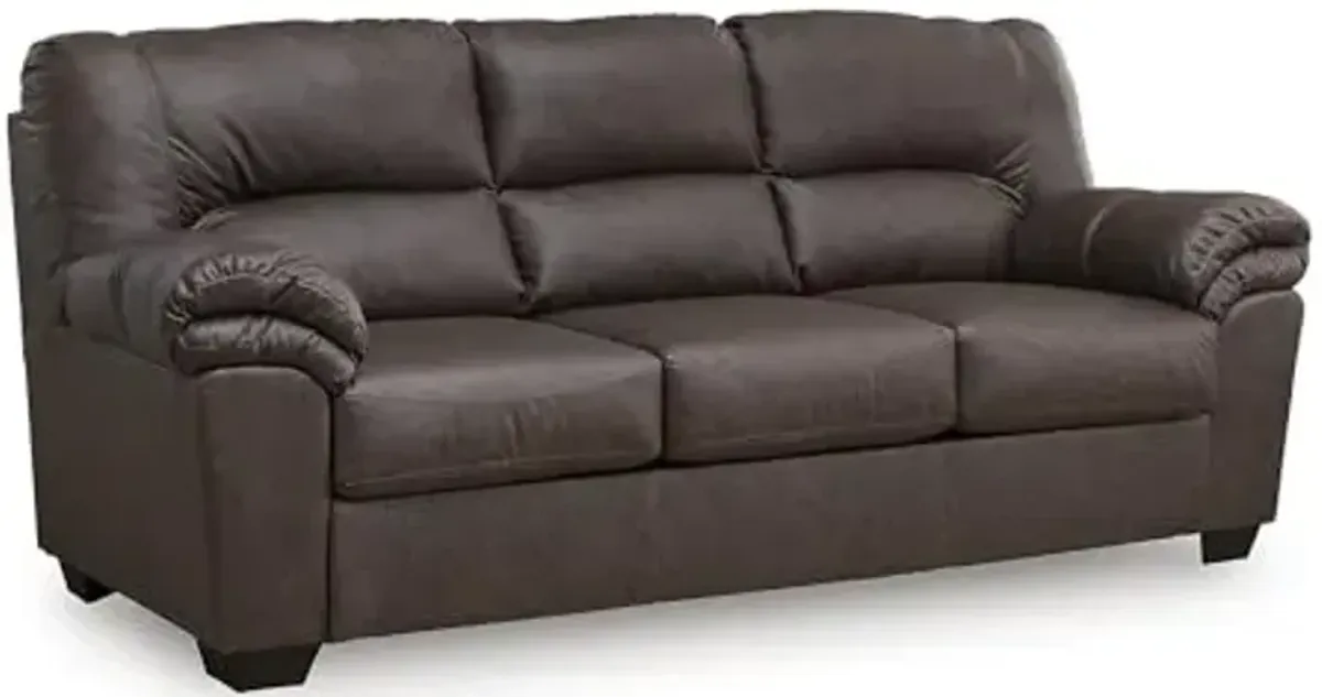 Signature Design by Ashley WalkerPoint Contemporary Sofa with Removable Cushion, Dark Brown