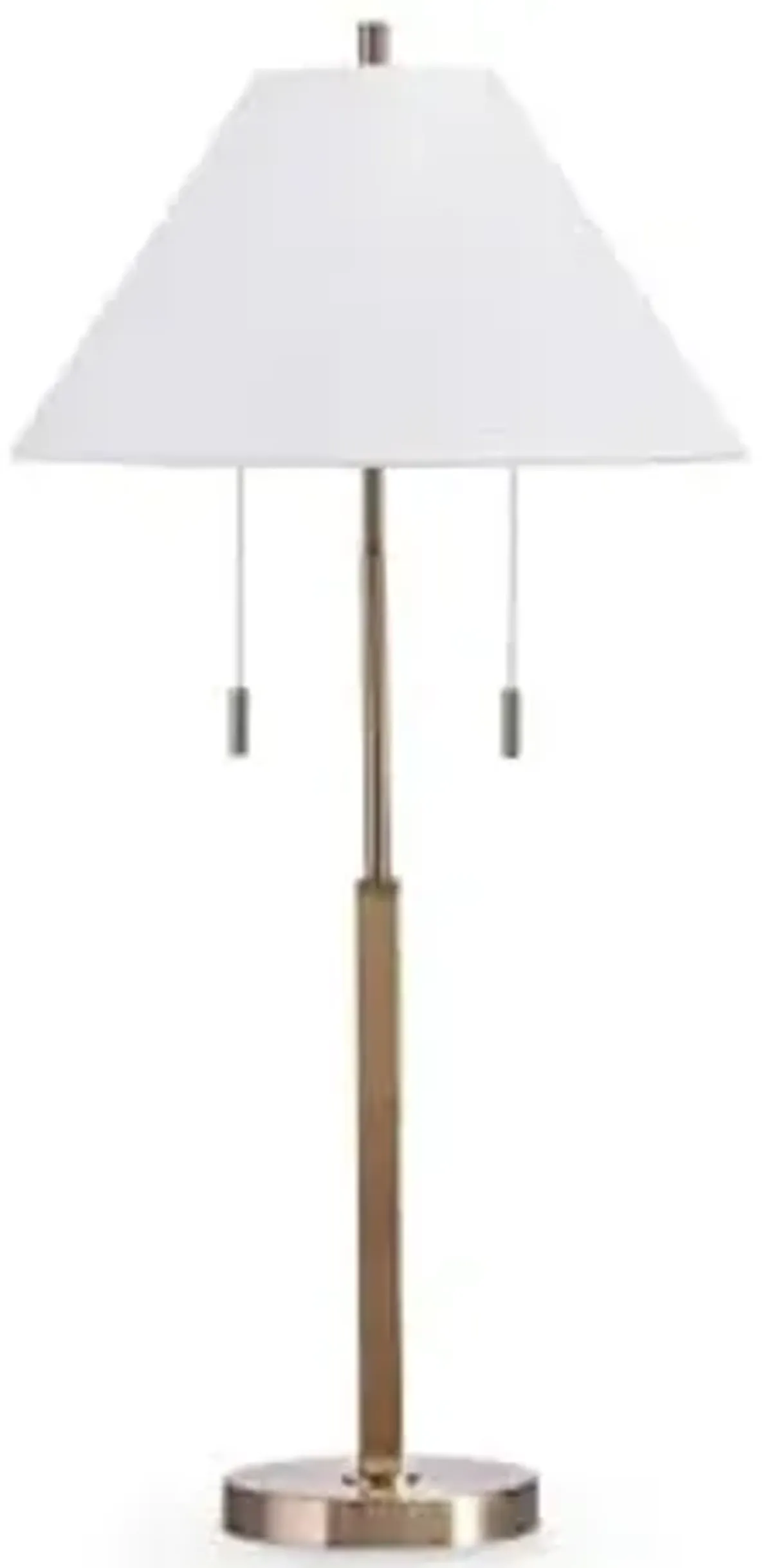 Signature Design by Ashley Haigwood Modern Table Lamp with Empire Shade, Gold