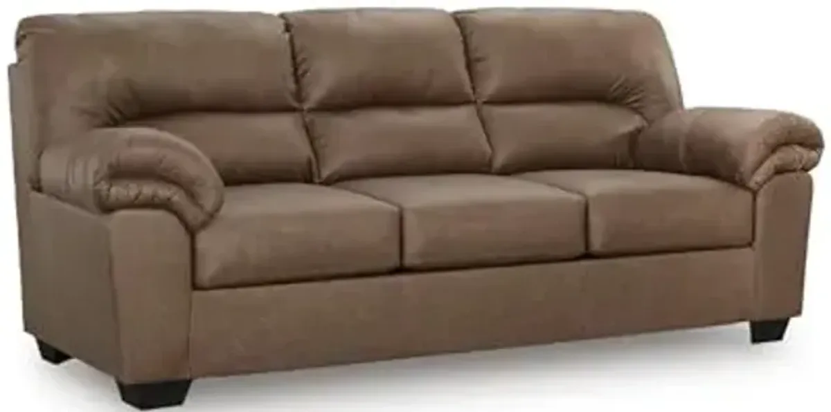 Signature Design by Ashley Walker Point Contemporary Sofa with Removable Cushion, Light Brown