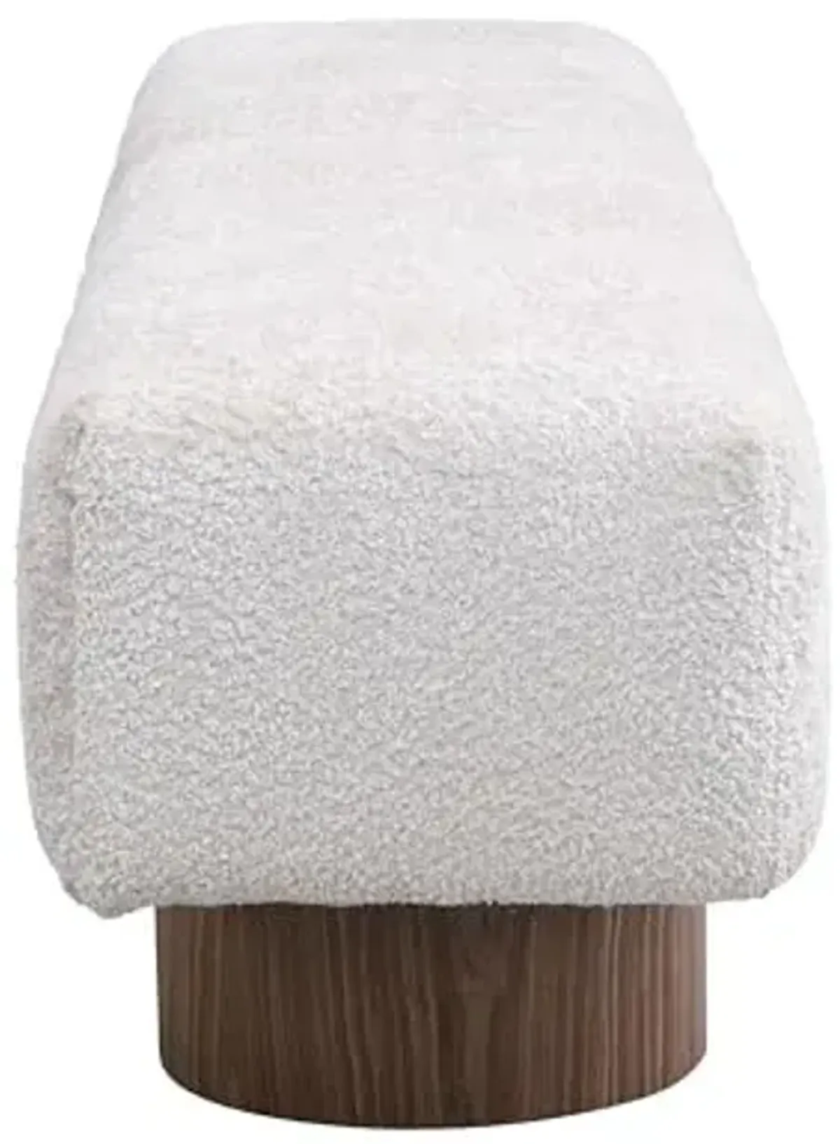 Christopher Knight Home Manila 64" Upholstered Ottoman Bench, Rectangular Dining Seat, Spacious Seating, Long Footstool, Boucle Dining Bench for Living Room Dining Room, No Assembly Needed, Beige