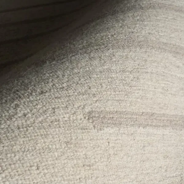 Rugs USA x Carmeon Hamilton Striped 5' x 8' Wool Area Rug for Living Room Bedroom Dining Room, Ivory