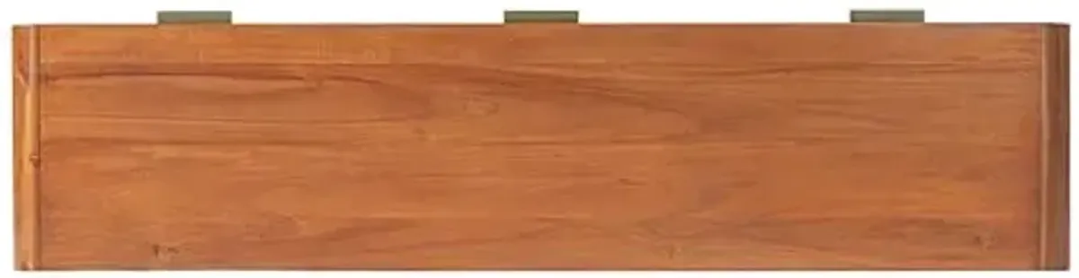 Christopher Knight Home Tida Vintage Narrow Console Table with Drawers, Solid Wood Entryway Table with Open Storage Shelf, Behind The Couch Long Sofa Table for Living Room, Brown