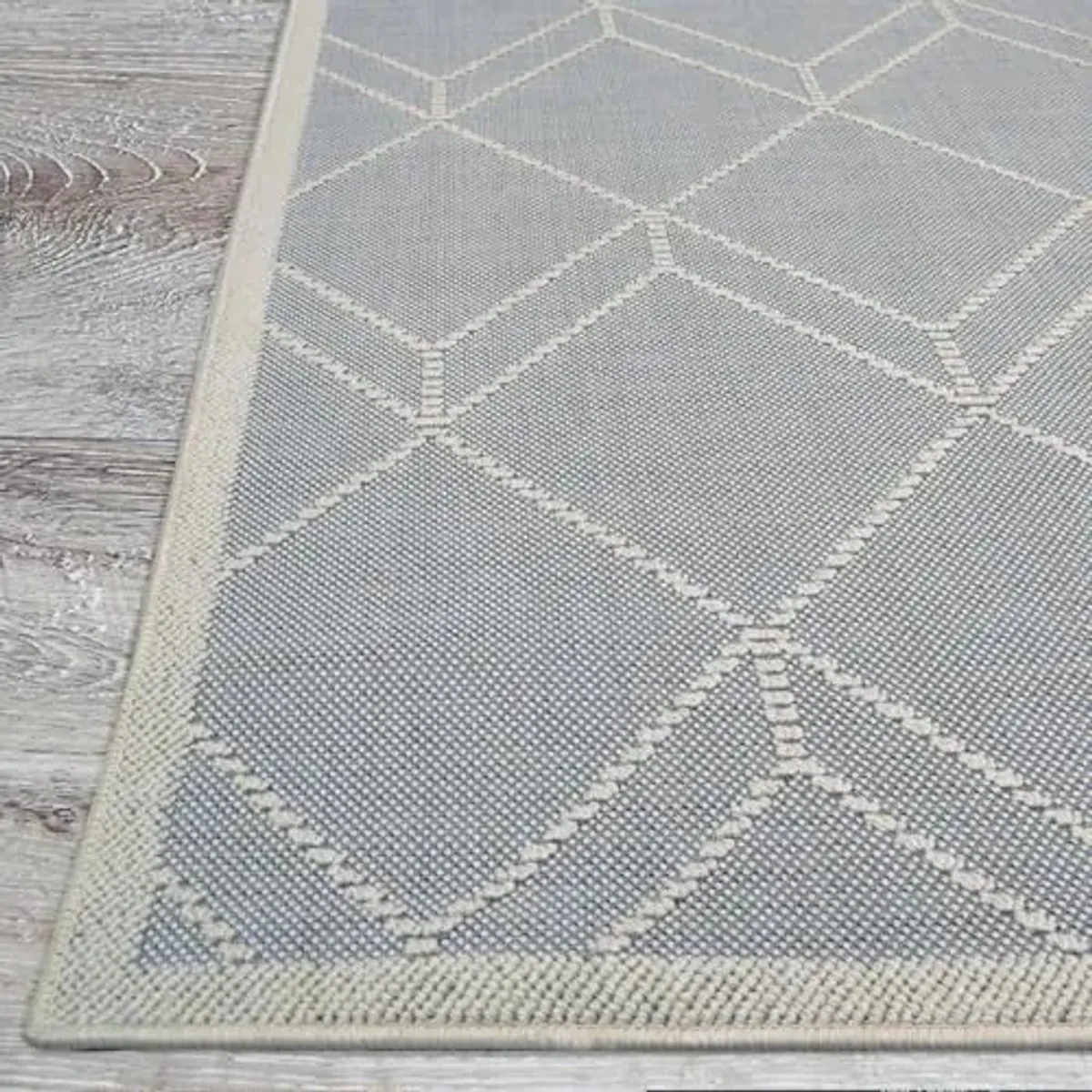 Couristan Liguria Noli Indoor Outdoor Area Rug – 9' x 12'1" Azul Flatwoven Geometric Medallion Low Pile Polypropylene Washable Rug for Living Room, Entryway, or Patio Home Decor