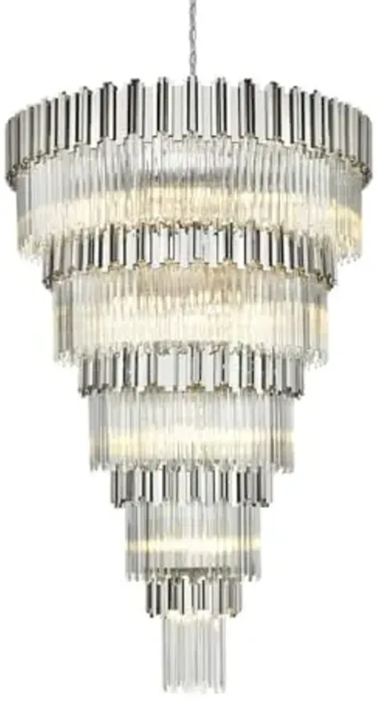 Elegant Lighting Willow 48" Chandelier in Chrome