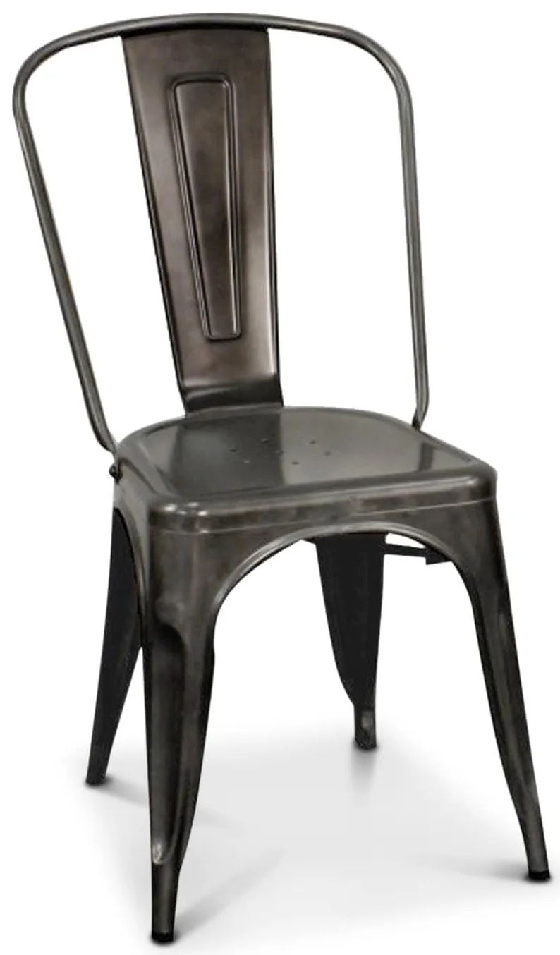 Oxford Metal Chair GUNMETAL - SET OF 4