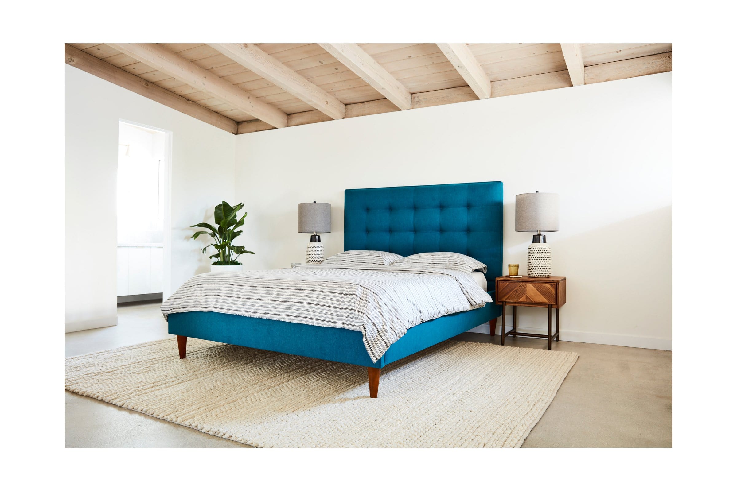 Palmer Drive Upholstered Platform Bed