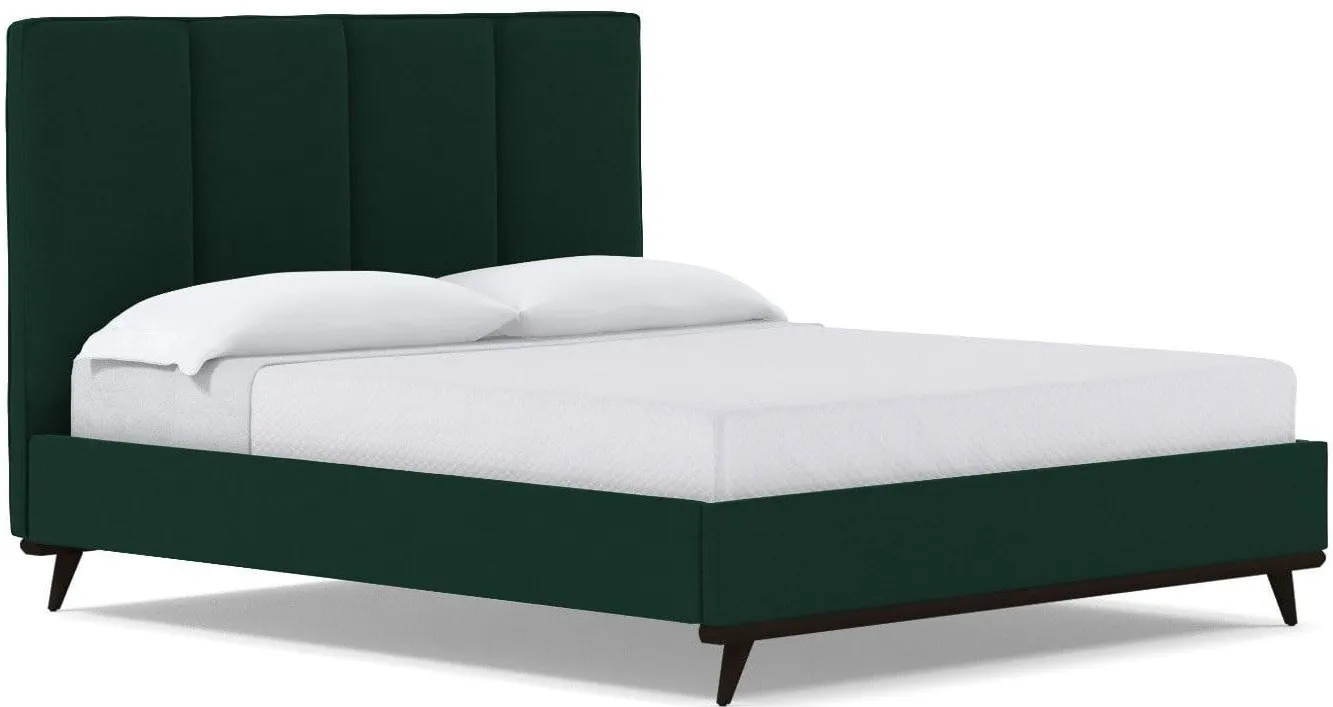 Carter Upholstered Velvet Platform Bed