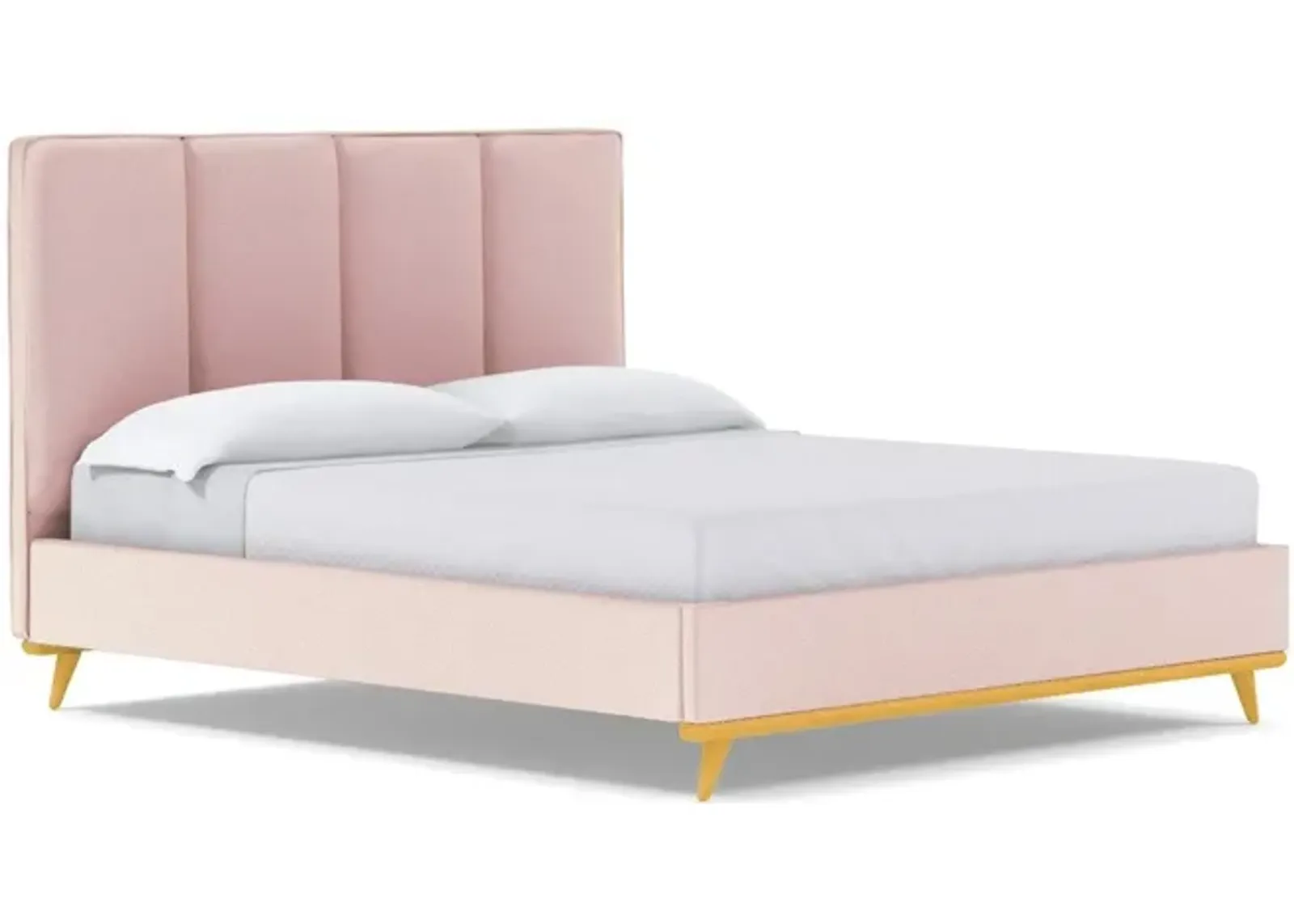 Carter Upholstered Velvet Platform Bed